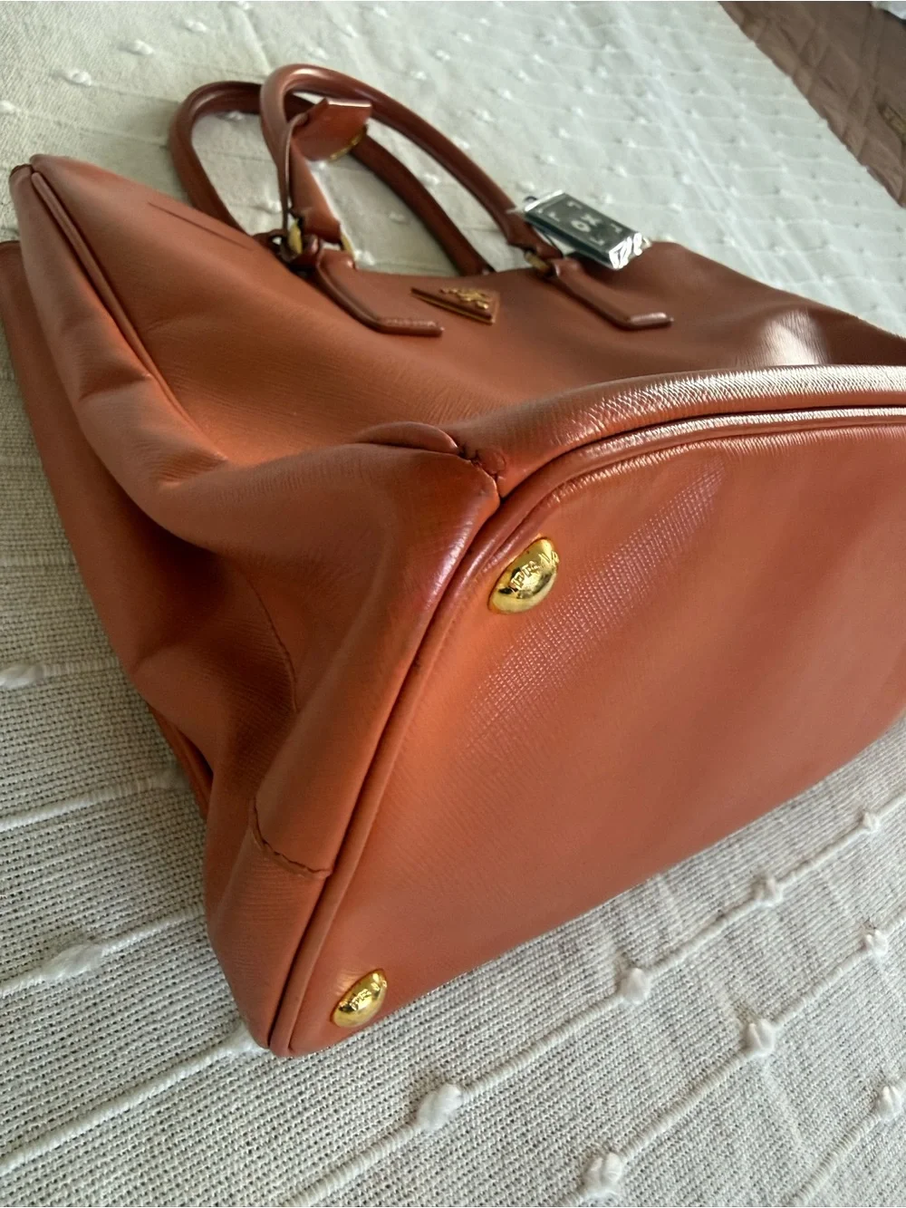 Prada Saffiano Leather bag in Burnt -Orange